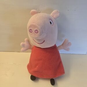 Hasbro Peppa Pig Plush Stuffed Animal Red Pink Cute Soft